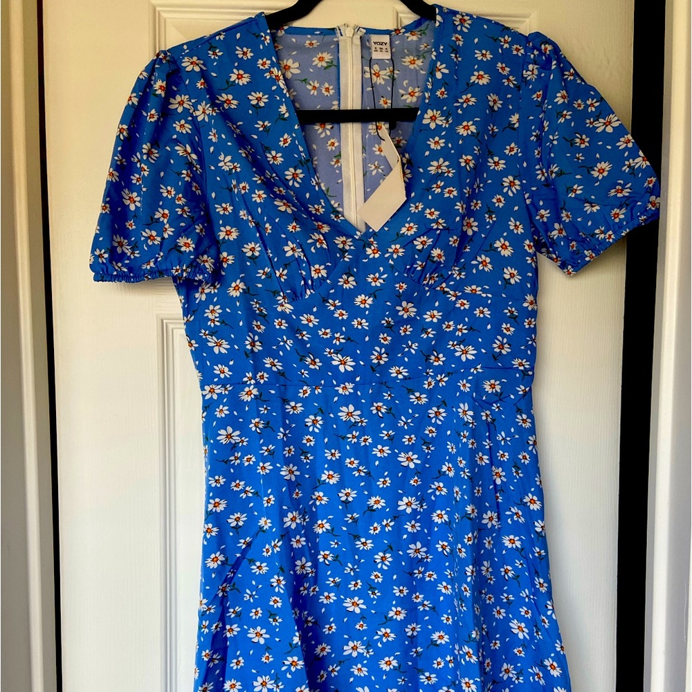 Blue floral sundress